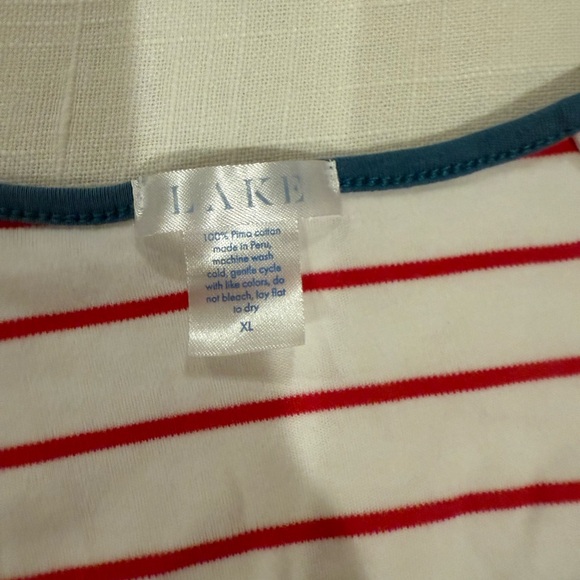 Lake fuchsia and White Striped Pajama set - Picture 3 of 3